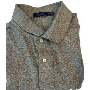 POLO‎ Ralph Lauren Men's Gray Polo Shirt 3XB BIG Embroidered Pony Logo Cotton